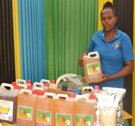 Ms. Mary Urio co-founder of YES GROUP  exhibiting at the fair